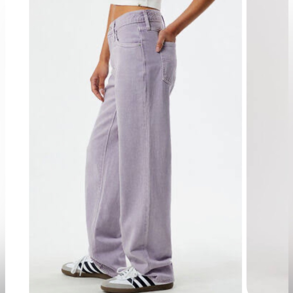 Levi's Lavender ‘94 Baggy Mid-Rise Straight 100% Cotton Jeans - Unique!! - Picture 3 of 5